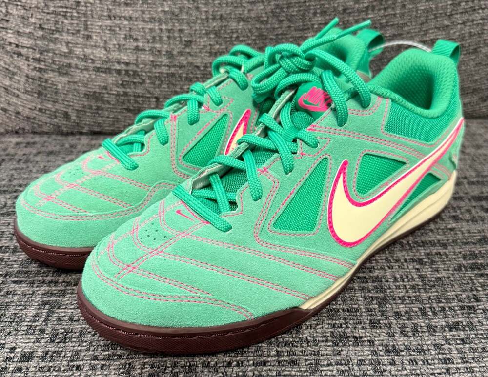 Nike Gato LV8 Big Kids' Shoes Stadium Green Hyper Pink Burgundy Crush Size 6.5Y